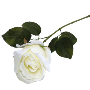 Trandafirul de iarna artificial crem 58cm