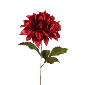 Floarea artificiala Dalia Burgundia 66cm