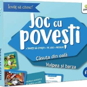 Joc cu povesti. Casuta din oala. Vulpea si barza