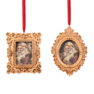 Jucarie brad rama cu Santa in ass/2 11,5cm GOODWILL