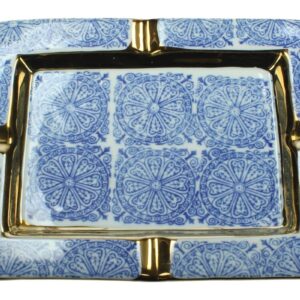 Scrumiera porcelan albastru 20x15 cm KERSTEN