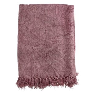 Pled bumbac visiniu 130x170 cm KERSTEN