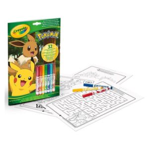 Carte de activitati Pokemon cu 7 markere CRAYOLA