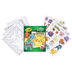Carte de colorat cu autocolante Pokemon CRAYOLA