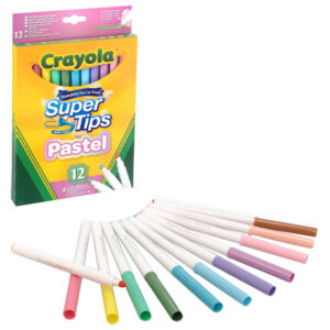 Set de markere lavabile 12 buc.pastel CRAYOLA