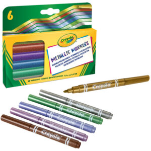 Set de markere metalic 6 buc. CRAYOLA