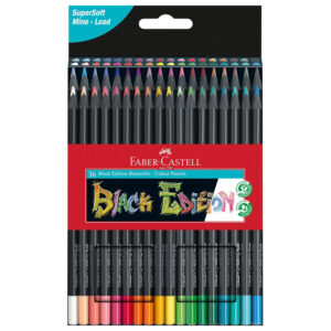 Set creioane colorate 36 culori Black Edition Faber Castell