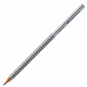 Creion grafit 2H Grip 2001 silver Faber Castell