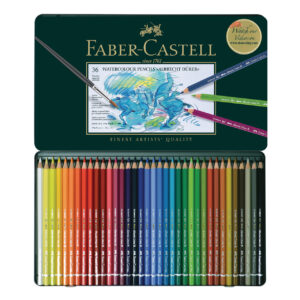 Set creioane colorate acuarela A. Durer 36 cul. cutie metalica Faber Castell