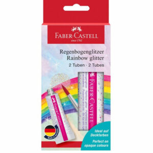 Set tub sclipici Rainbow 2x12ml Faber Castell