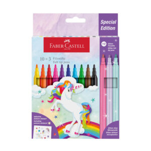 Set carioci Unicorn 10+3 metalice Faber Castell