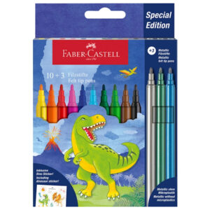 Set carioci Dino 10+3 metalice Faber Castell