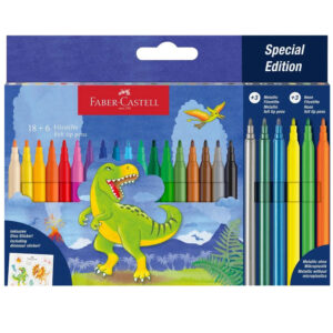 Set carioci Dino 18+6 metalice Faber Castell