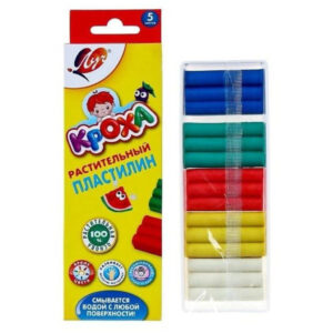 Plastilina vegetala Kroha 5 culori. 80gr Luci