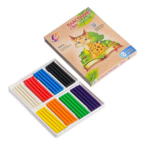 Plastilina ZOO 8 culori. 120gr Luci