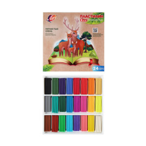 Plastilina ZOO 24 culori. 360gr Luci