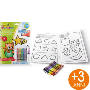 Carte de colorat cu creioane de ceara Culori si forme CRAYOLA
