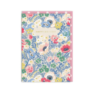 Felicitare -Happy Birthday Meadow Floral Greeting Card OHH DEER