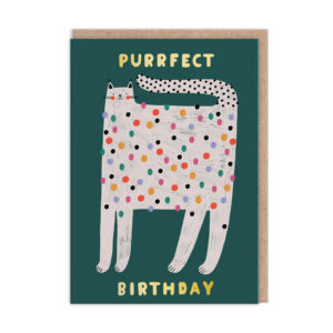 Felicitare -Spotty Cat Happy Birthday Card OHH DEER