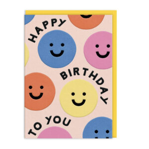 Felicitare -Happy Birthday Smiley Greeting Card OHH DEER