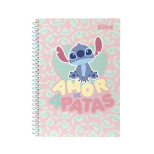 Carnet B5 spiral 100 foi patratele pastel Stitch Disney Fashion COOLPACK