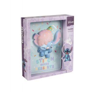 Carnet B6 100 foi Squishy 3D pastel model 3 Stitch Disney Fashion COOLPACK