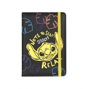 Carnet A5 80 foi linie cu elastic model 2 Stitch Disney Black COOLPACK