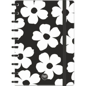 Caiet B5 spiral 100 foi cu elastic Flores Jasmine COOLPACK