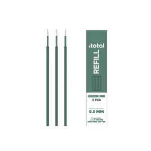 Rezerva pentru pix 4 in 1 care se sterge cu radiera verde 3 buc iTotal