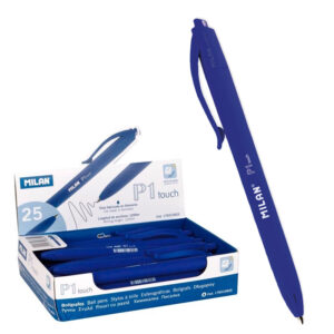 Pix bila cu buton P1 Touch, albastru, Milan