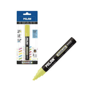 Marker pentru sticla Fluogass 2-4mm, galben, Milan