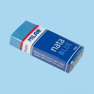 Radiera Nata albastra 7024, impachetata individual, Milan