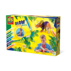 Set creativ — Desenez dinozauri din lemn cu markere cu aerograf SES