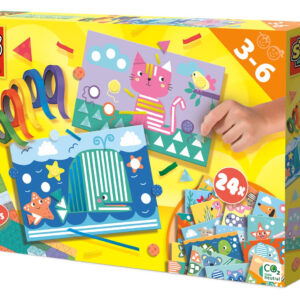 Set creativ copii — Invat sa lipesc si sa recunosc forme SES