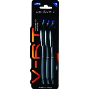 Pix cu bila automat LINC Pentonic B-RT albastru 3buc blister