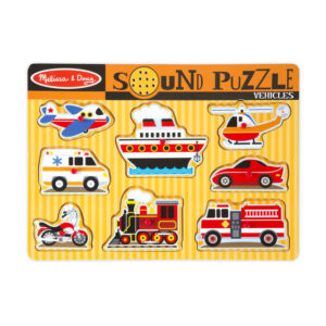 Puzzle cu sunet Vehicole Melissa and Doug