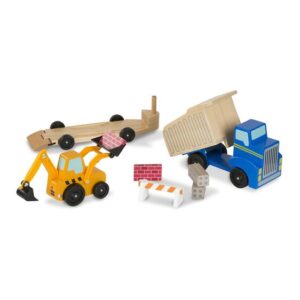 Set camion + tractor lemn Melissa and Doug