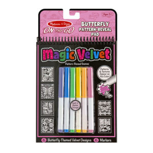 Blocnot de colorat cu carioci magic velvet Melissa and Doug