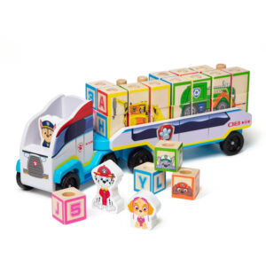 Set de joc din lemn Paw Patrol - ABC Block Truck Melissa and Doug