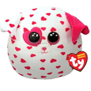 Ty Squishy Beanies BEAU, 30 cm - catel cu inimioare