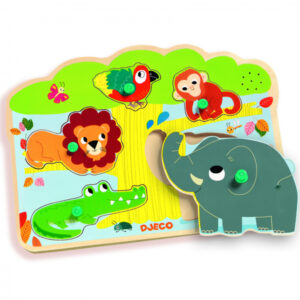 Puzzle lemn cu sunete - Baobab DJECO