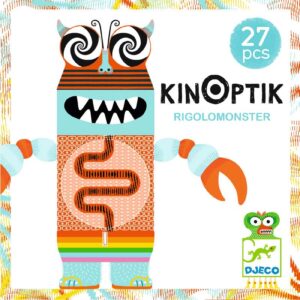 Joc de imaginatie constructie si animatie Kinoptik Rigolomonsters 27 piese DJECO