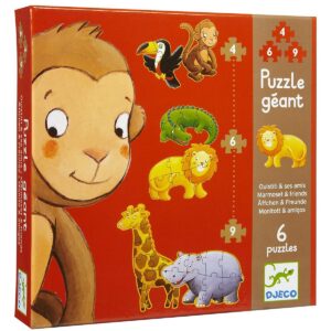 Puzzle Geant- animale salbatice Djeco