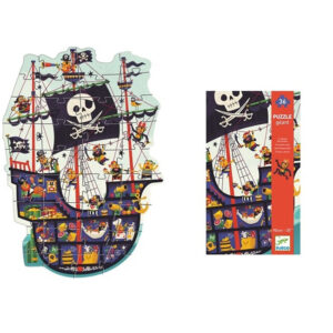 Puzzle gigant- Corabia piratilor 36 buc Djeco