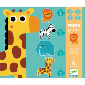 PRIMUL PUZZLE - IN JUNGLA 3 in 1 DJECO