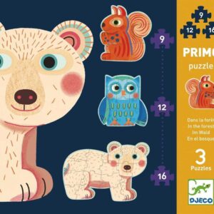 PRIMUL PUZZLE - IN PADURE 3 in 1 DJECO