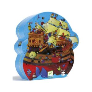 PUZZLE SILUETA - Corabia lui Barbarossa 54buc DJECO