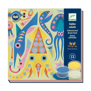Atelier creativ cu nisip fluorescent, Luminile din ocean DJECO