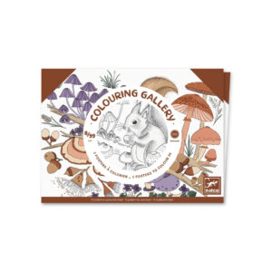 Mapa cu 3 postere de colorat Natura Djeco