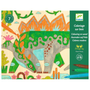 Atelier de pictura pe lemn Dinozauri Djeco